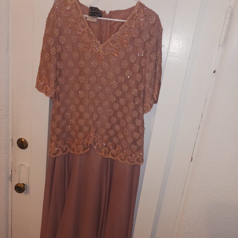 Vintage Jean for Joeseph LeBon beaded dress size 18